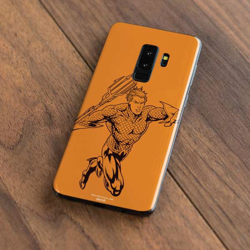 DC Comics Aquaman Comic Pop Galaxy S9 Plus Skin