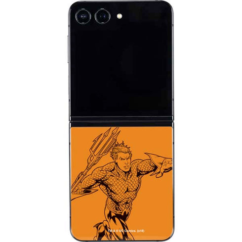 DC Comics Aquaman Comic Pop Galaxy Z Flip5 5G Skin