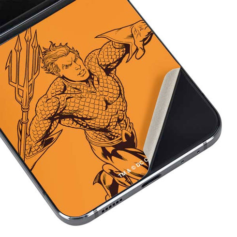 DC Comics Aquaman Comic Pop Galaxy Z Flip5 5G Skin