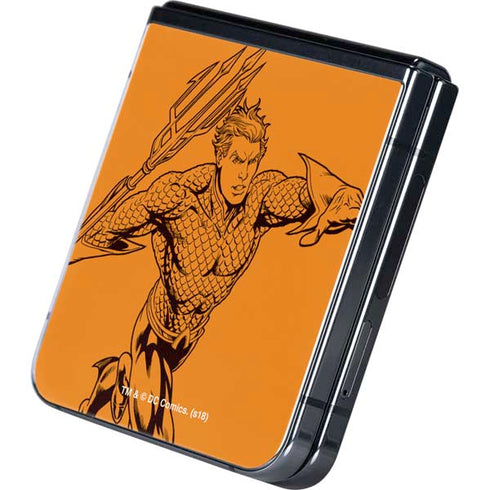 DC Comics Aquaman Comic Pop Galaxy Z Flip5 5G Skin