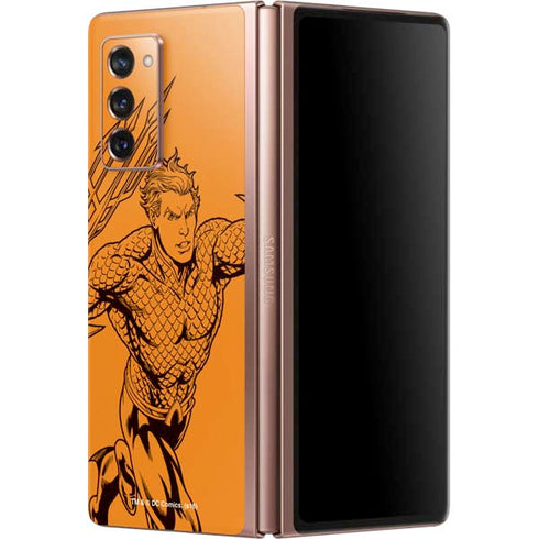 DC Comics Aquaman Comic Pop Galaxy Z Fold2 5G Skin