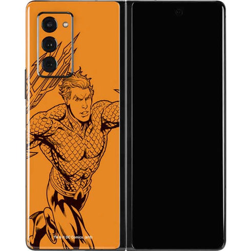 DC Comics Aquaman Comic Pop Galaxy Z Fold2 5G Skin