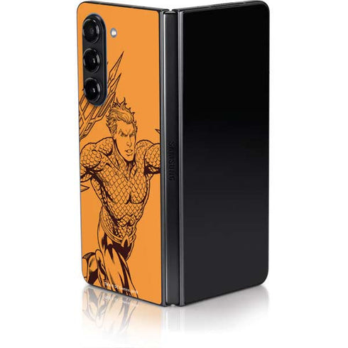 DC Comics Aquaman Comic Pop Galaxy Z Fold5 5G Skin