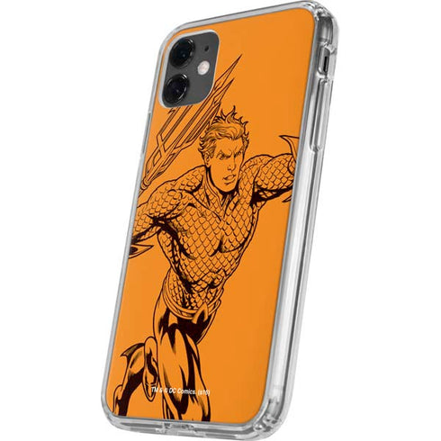 DC Comics Aquaman Comic Pop iPhone 11 Clear Case