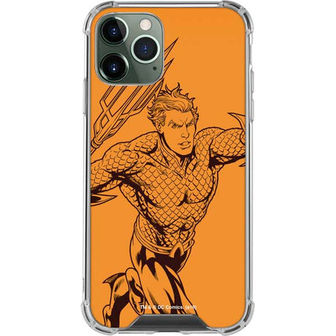 DC Comics Aquaman Comic Pop iPhone 11 Pro Max Clear Case
