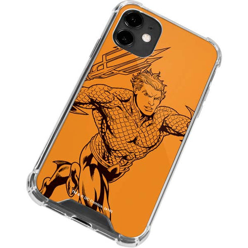 DC Comics Aquaman Comic Pop iPhone 12 Clear Case