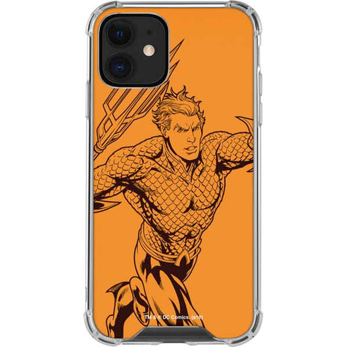 DC Comics Aquaman Comic Pop iPhone 12 Mini Clear Case