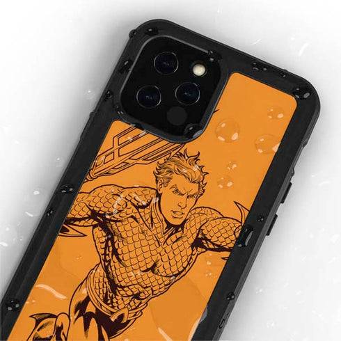 DC Comics Aquaman Comic Pop iPhone 12 Pro Waterproof Case