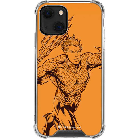 DC Comics Aquaman Comic Pop iPhone 14 Plus Clear Case