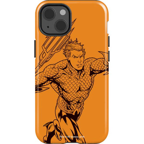 DC Comics Aquaman Comic Pop iPhone 15 Impact Case