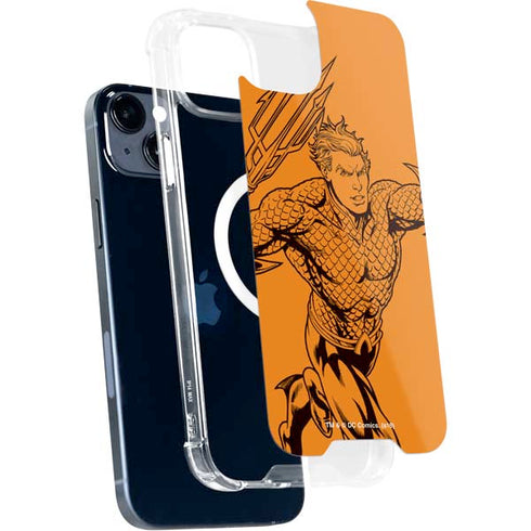 DC Comics Aquaman Comic Pop iPhone 14 Plus MagSafe Case