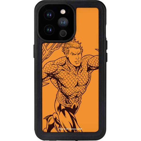 DC Comics Aquaman Comic Pop iPhone 14 Pro Max Waterproof Case