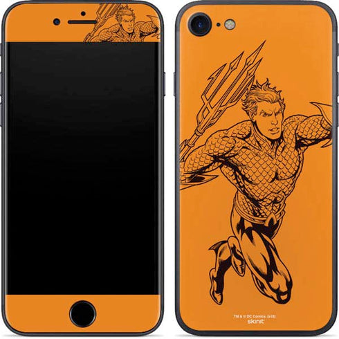 DC Comics Aquaman Comic Pop iPhone SE (2nd & 3rd Gen) Skin