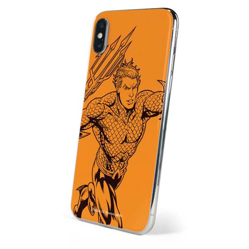 DC Comics Aquaman Comic Pop iPhone X Skin