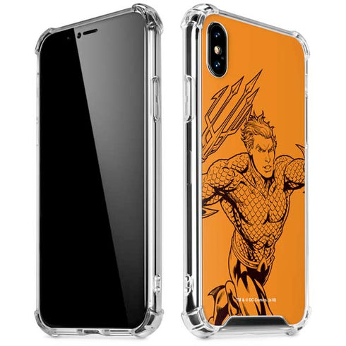 DC Comics Aquaman Comic Pop iPhone XS Max Clear Case