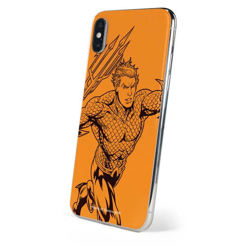 DC Comics Aquaman Comic Pop iPhone XS Skin