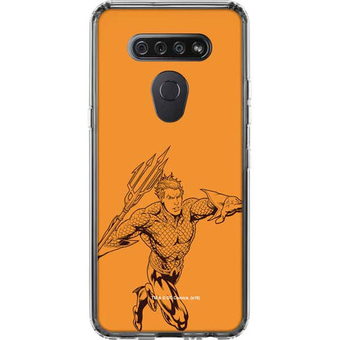 DC Comics Aquaman Comic Pop LG K51/Q51 Clear Case