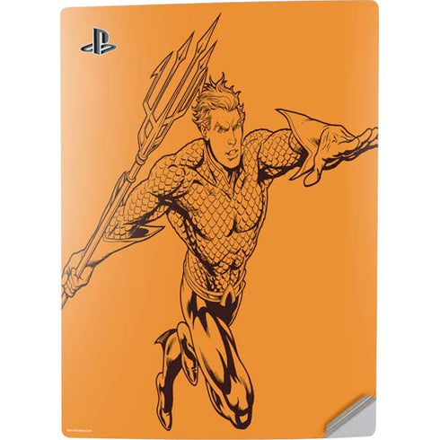 DC Comics Aquaman Comic Pop PS5 Digital Edition Console Skin