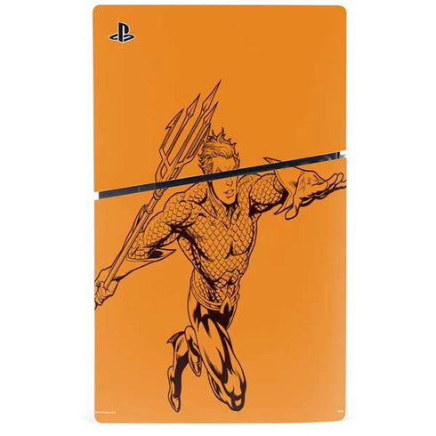 DC Comics Aquaman Comic Pop PS5 Slim Disk Bundle Skin