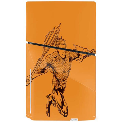 DC Comics Aquaman Comic Pop PS5 Slim Disk Bundle Skin