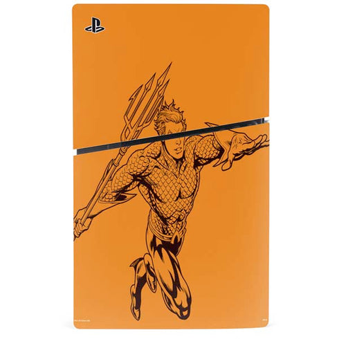 DC Comics Aquaman Comic Pop PS5 Slim Disk Console Skin