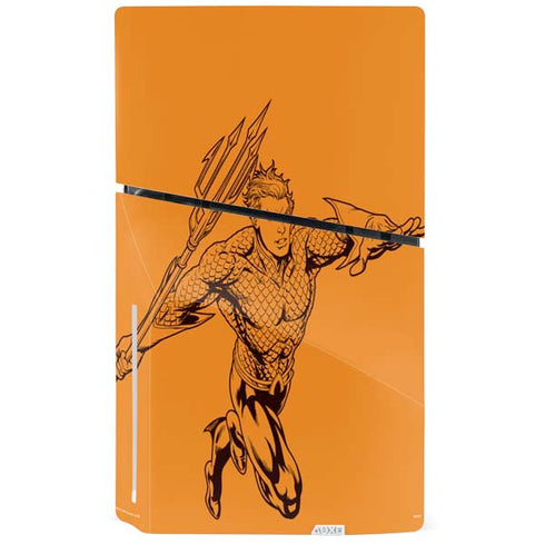 DC Comics Aquaman Comic Pop PS5 Slim Disk Console Skin