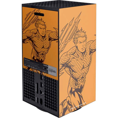 DC Comics Aquaman Comic Pop Xbox Series X Console Skin