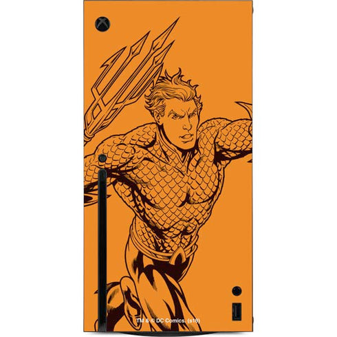 DC Comics Aquaman Comic Pop Xbox Series X Console Skin