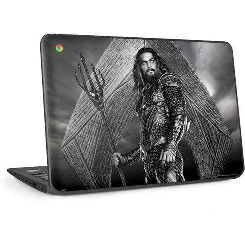 The Justice League (2017) Aquaman Poster HP Chromebook Skin