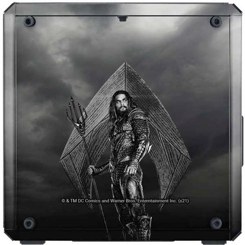 The Justice League (2017) Aquaman Poster Cooler Master MasterBox Q300L Mini Tower Skin