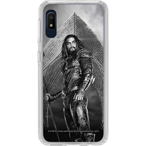 The Justice League (2017) Aquaman Poster Galaxy A10e Clear Case