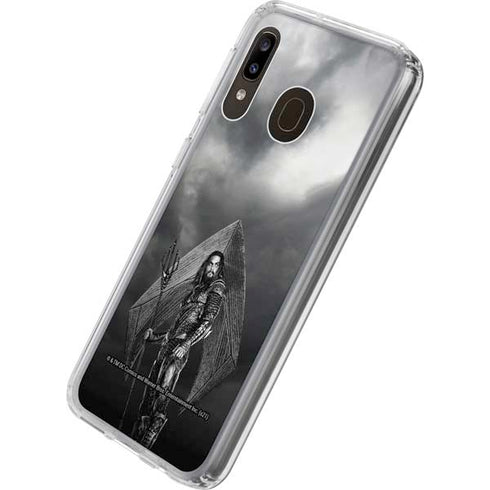 The Justice League (2017) Aquaman Poster Galaxy A20 Clear Case