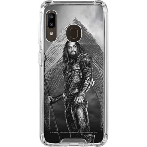 The Justice League (2017) Aquaman Poster Galaxy A30 Clear Case