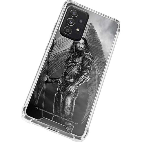 The Justice League (2017) Aquaman Poster Galaxy A52 5G Clear Case