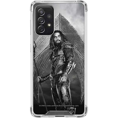 The Justice League (2017) Aquaman Poster Galaxy A72 5G Clear Case