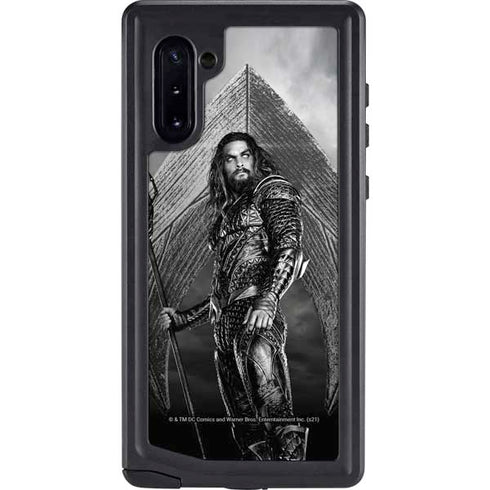The Justice League (2017) Aquaman Poster Galaxy Note 10 Waterproof Case