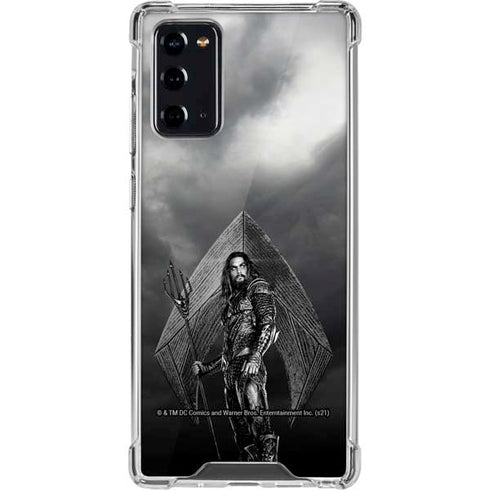 The Justice League (2017) Aquaman Poster Galaxy Note20 5G Clear Case