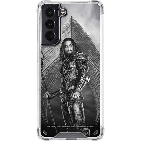The Justice League (2017) Aquaman Poster Galaxy S21 5G Clear Case