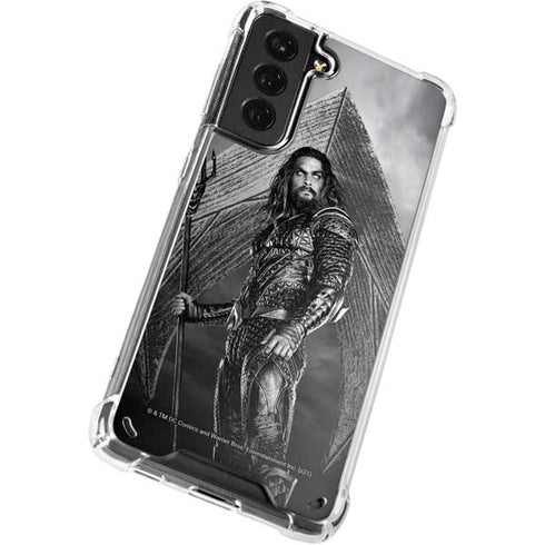 The Justice League (2017) Aquaman Poster Galaxy S21 Plus 5G Clear Case