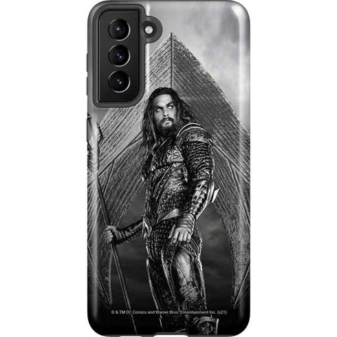 The Justice League (2017) Aquaman Poster Galaxy S21 Plus 5G Pro Case