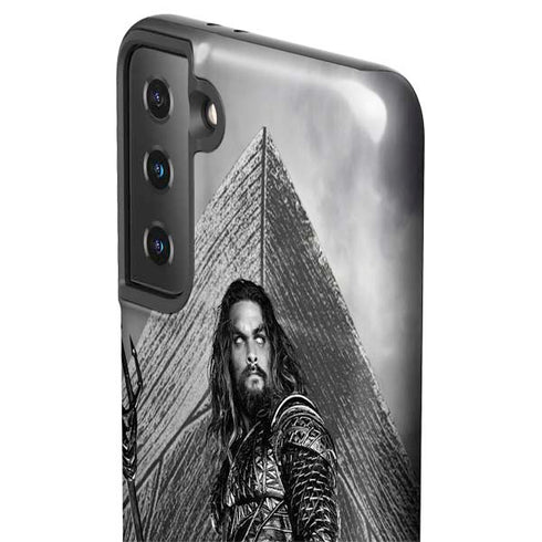 The Justice League (2017) Aquaman Poster Galaxy S21 Plus 5G Pro Case