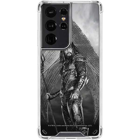 The Justice League (2017) Aquaman Poster Galaxy S21 Ultra 5G Clear Case