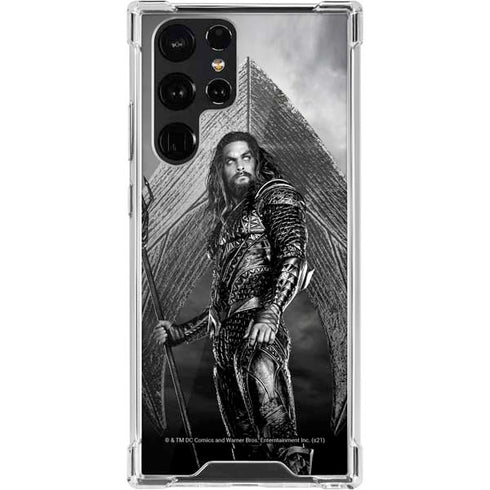 The Justice League (2017) Aquaman Poster Galaxy S22 Ultra Clear Case