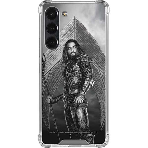 The Justice League (2017) Aquaman Poster Galaxy S23 Plus Clear Case