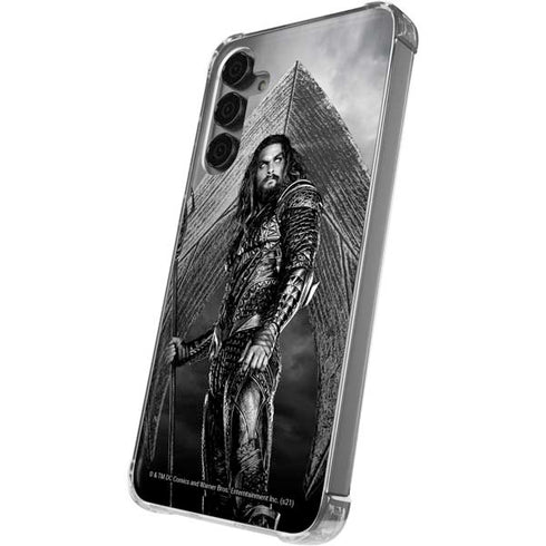 The Justice League (2017) Aquaman Poster Galaxy S24 Plus Clear Case