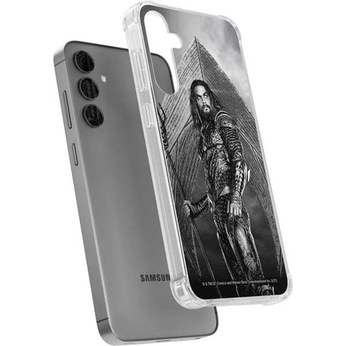 The Justice League (2017) Aquaman Poster Galaxy S24 Plus Clear Case