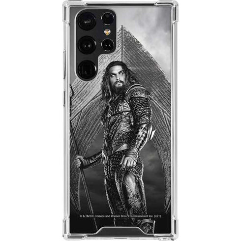 The Justice League (2017) Aquaman Poster Galaxy S24 Ultra Clear Case