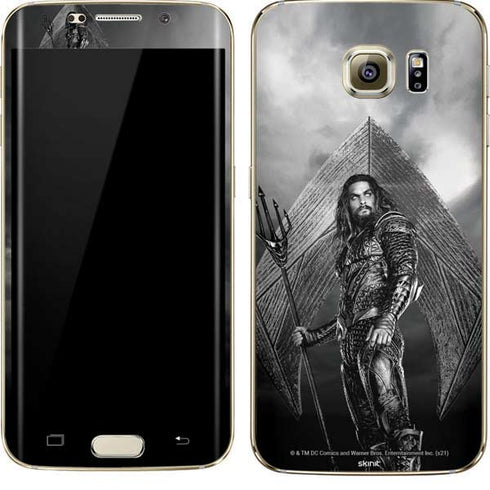 The Justice League (2017) Aquaman Poster Galaxy S7 Edge Skin