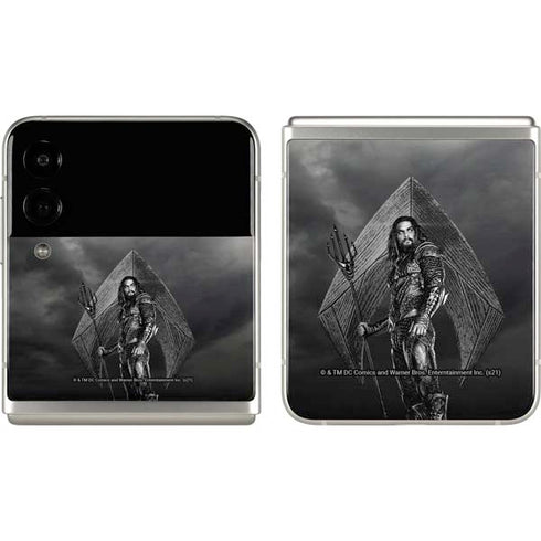 The Justice League (2017) Aquaman Poster Galaxy Z Flip3 5G Skin