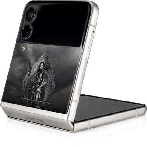 The Justice League (2017) Aquaman Poster Galaxy Z Flip3 5G Skin